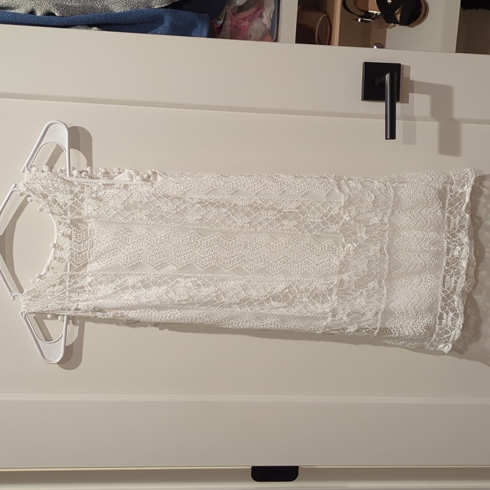 Lace short sleeve dress